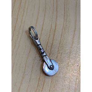 Pizza Cutter Sterling Silver Jewelry Charm